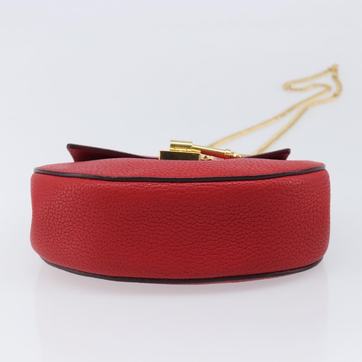 Chloe Drew Leather Red Leather Crossbody Bag Bag (Pre-Owned)