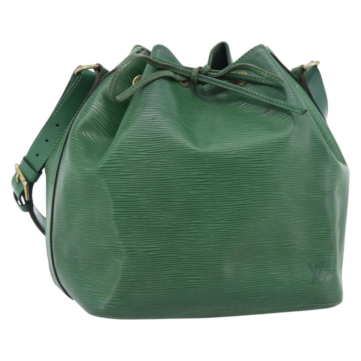 Louis Vuitton Petit Noe Epi Leather Green Leather Shoulder Bag Bag (Pre-Owned)