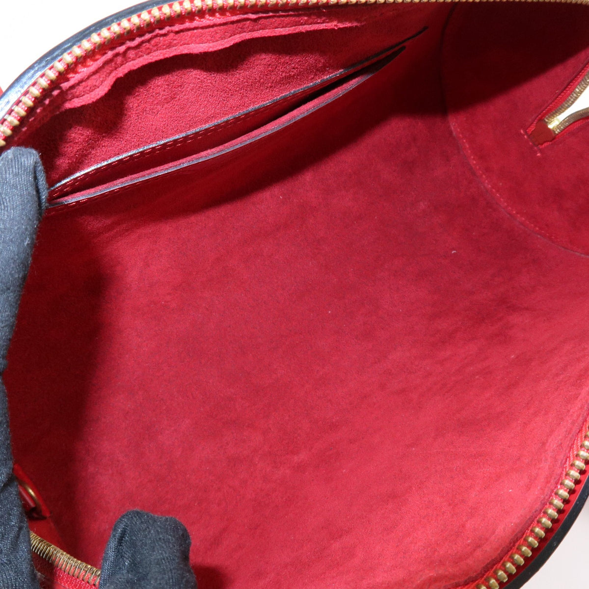 Louis Vuitton Soufflot Epi Leather Red Leather Tote Bag Bag (Pre-Owned)