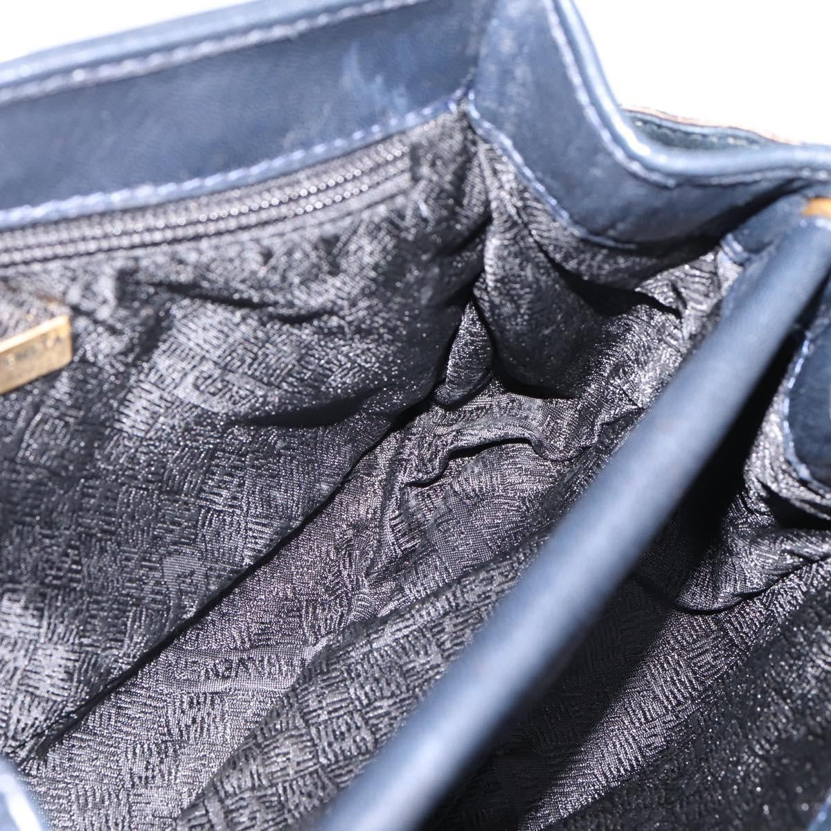 Bottega Veneta Shoulder Leather Black Leather Shoulder Bag Bag (Pre-Owned)
