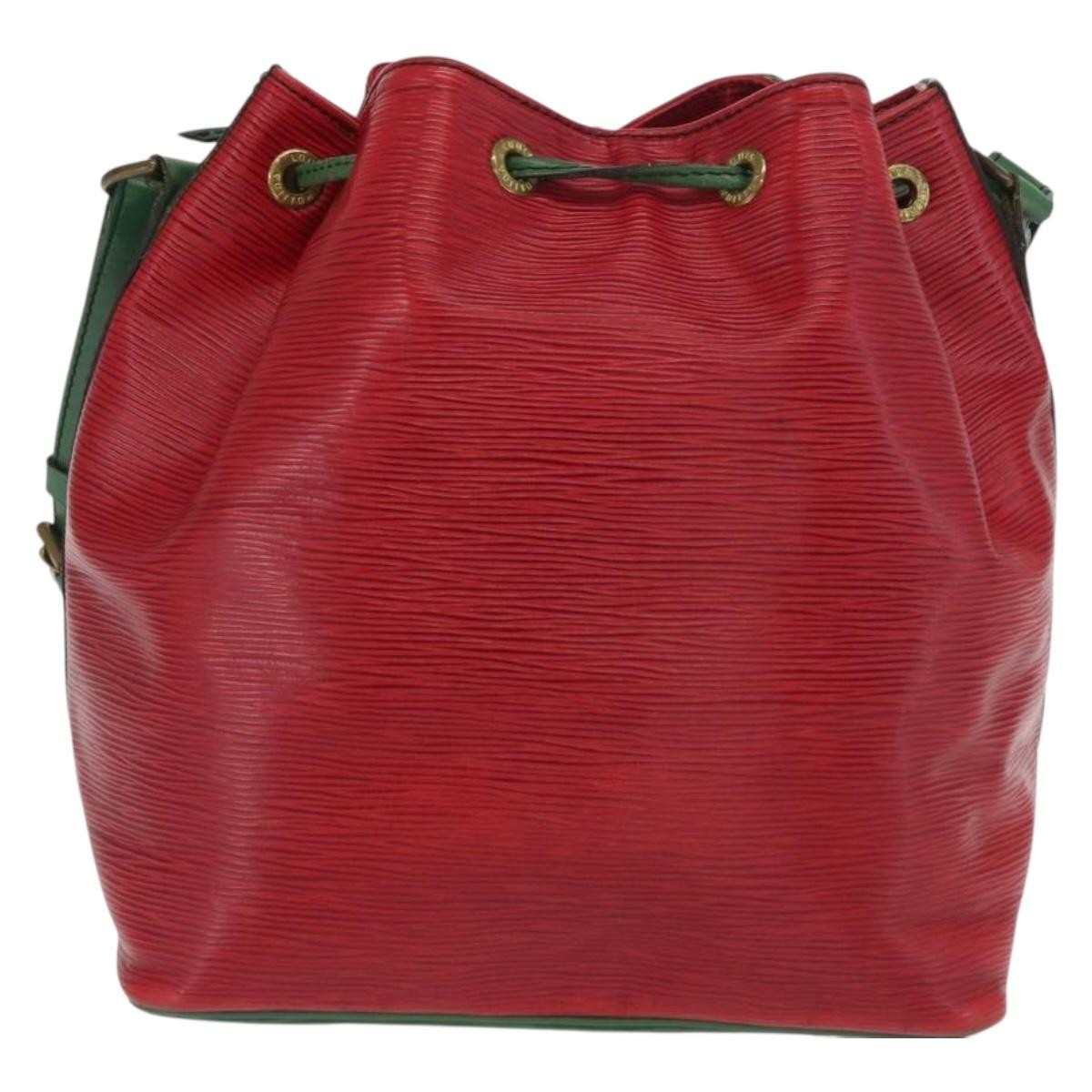Louis Vuitton Bicolor Petit Noe Epi Leather Green Leather Shoulder Bag Bag (Pre-Owned)