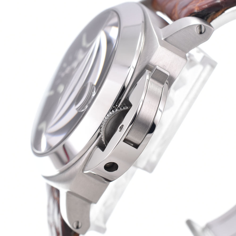 Panerai Luminor Marina Manual Stainless Steel And Leather Watch (Pre-Owned)