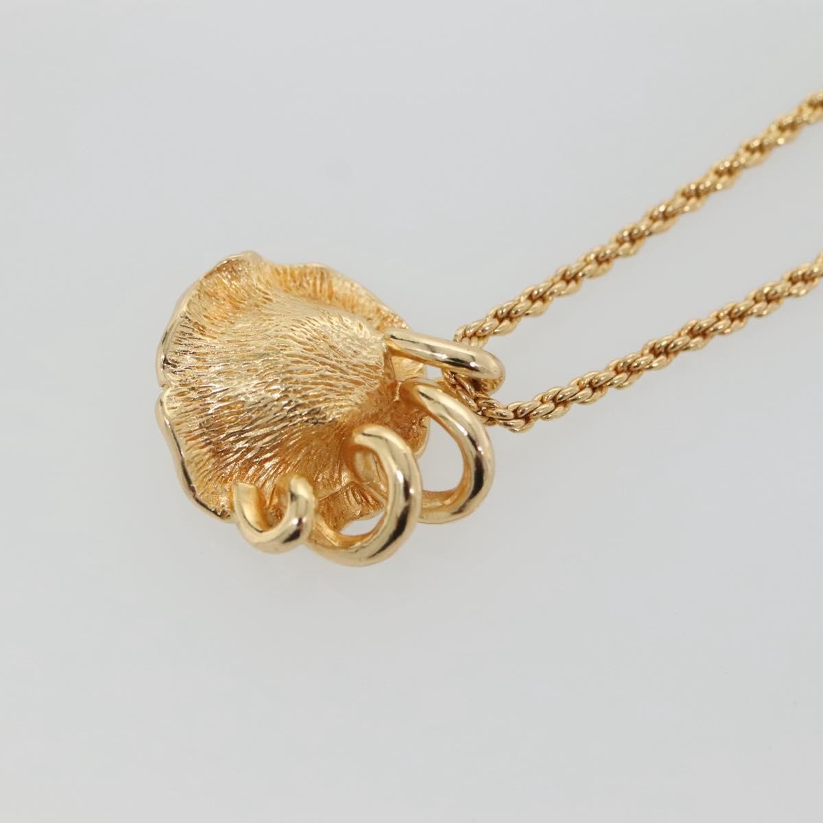 Christian Dior Logo Flower Metal Gold Metal Jewelry (Pre-Owned)