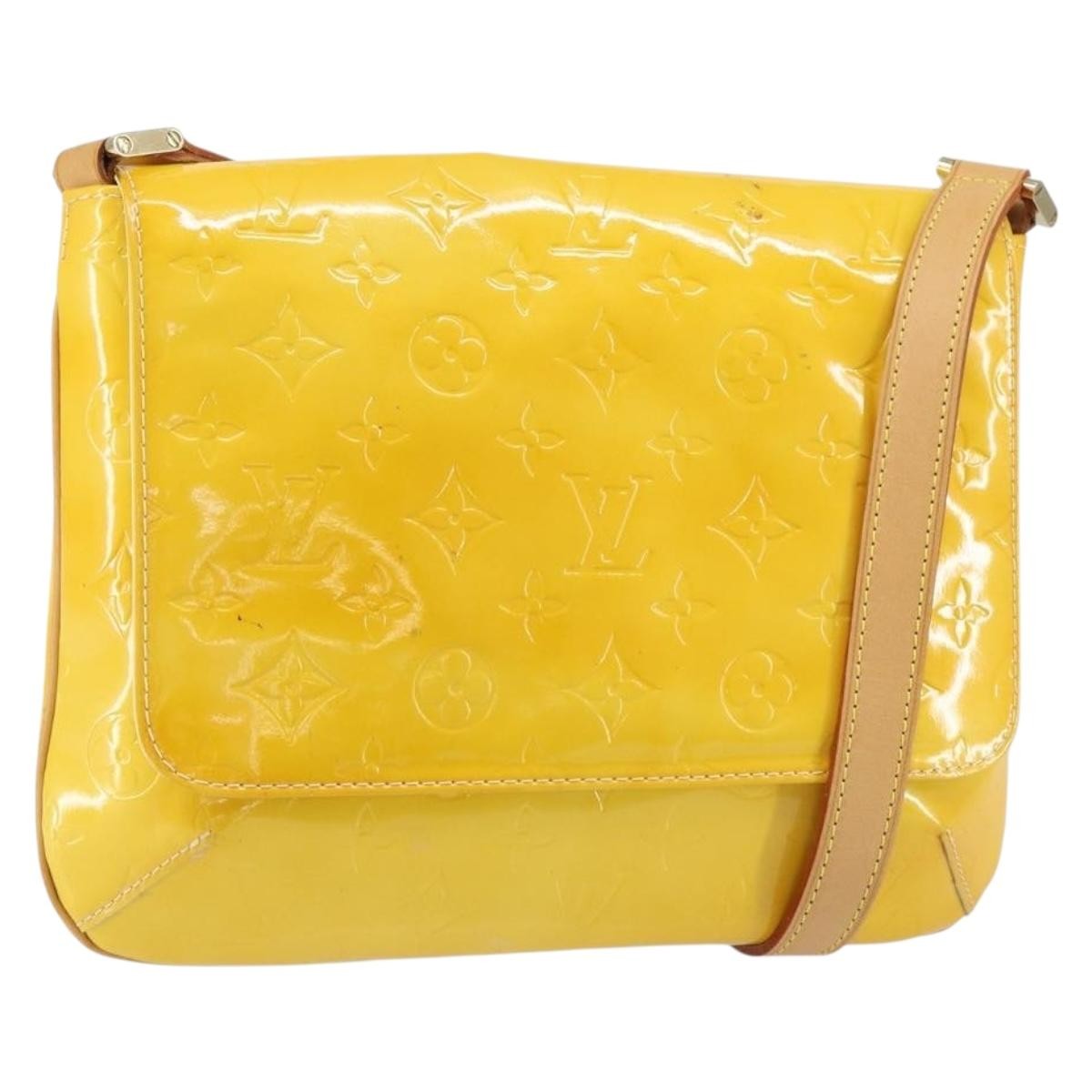 Louis Vuitton Thompson Street Monogram Vernis Yellow Patent_Leather Handbag (Pre-Owned)