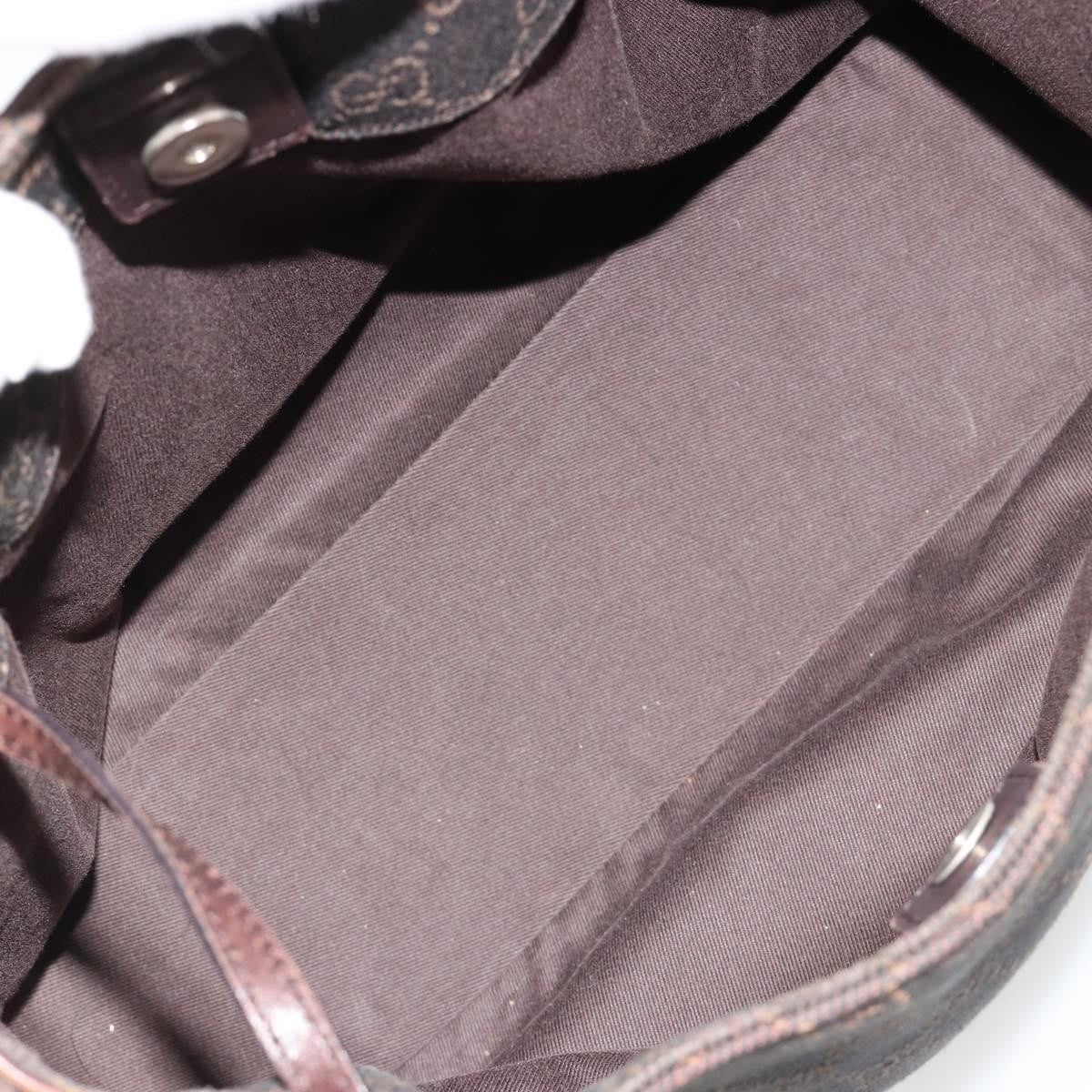 Gucci Vintage Jackie Gg Canvas Brown Canvas Backpack Bag (Pre-Owned)