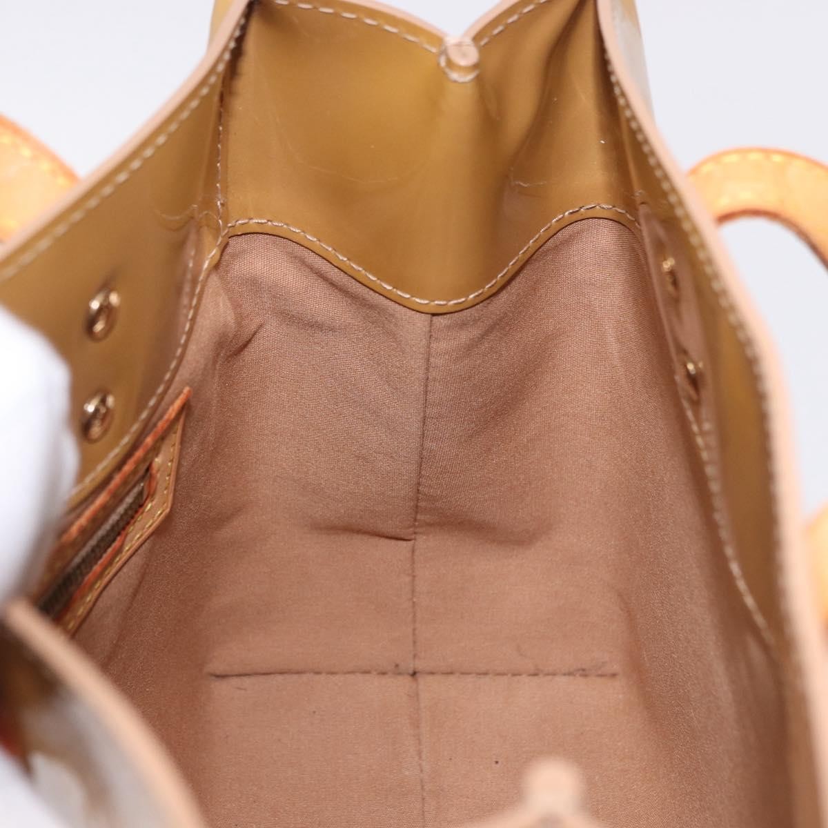 Louis Vuitton Reade Monogram Vernis Beige Patent_Leather Handbag (Pre-Owned)