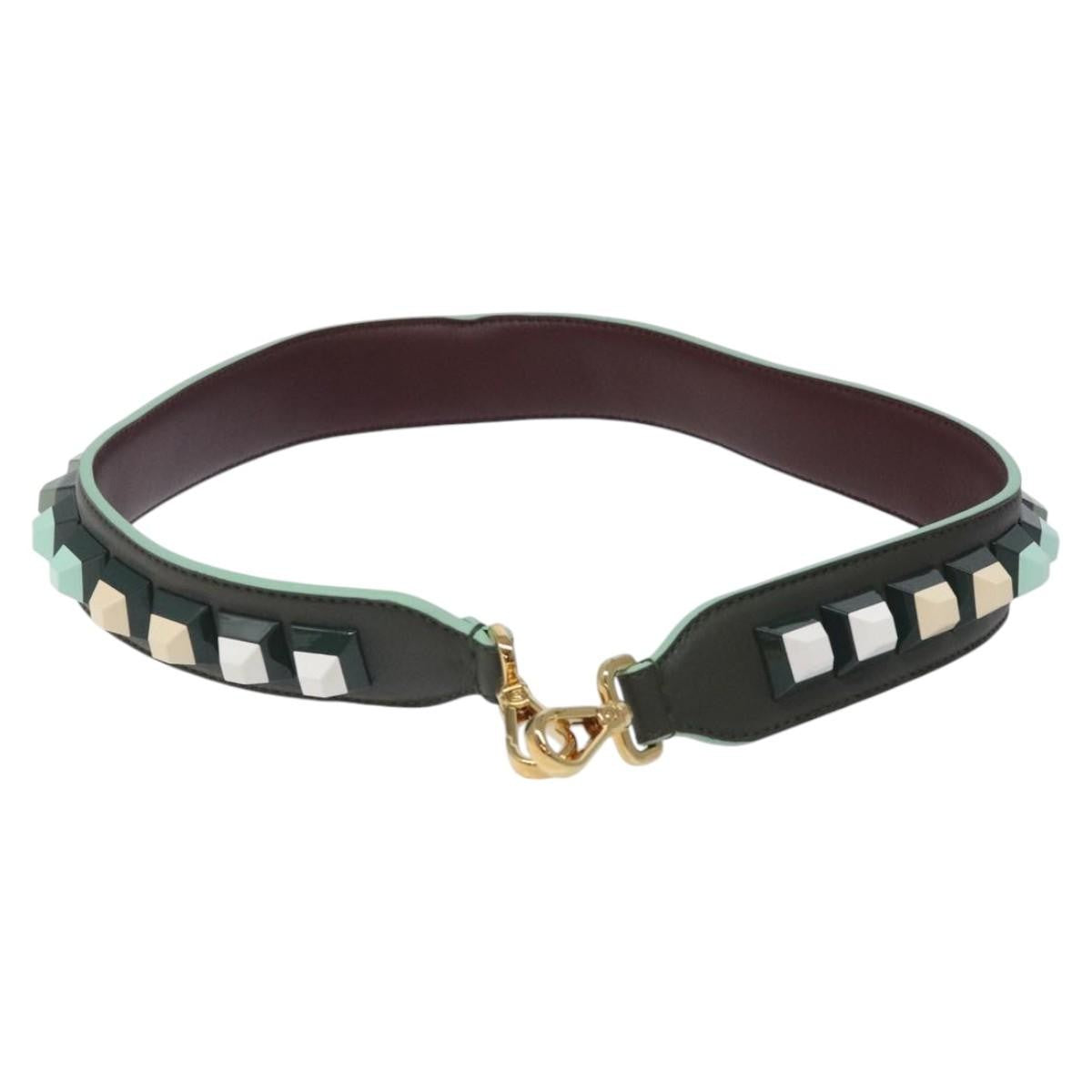 Fendi Strap You Shoulder Strap Leather Green Leather Straps Accessory (Pre-Owned)
