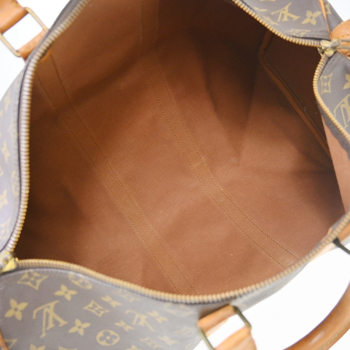 Louis Vuitton Keepall Monogram Canvas Brown Canvas Travel Bag Bag (Pre-Owned)