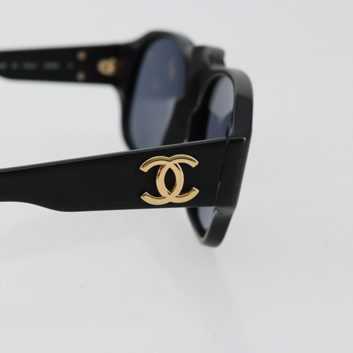 Chanel Logo Cc Plastic Black Plastic Sunglasse Accessory (Pre-Owned)