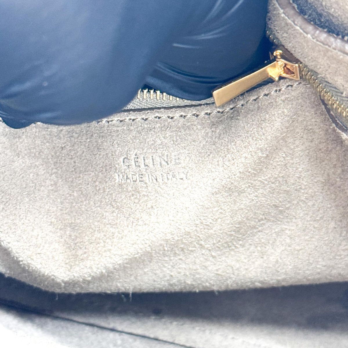 Celine Sangle Seau Goatskin Brown Leather Shoulder Bag Bag (Pre-Owned)