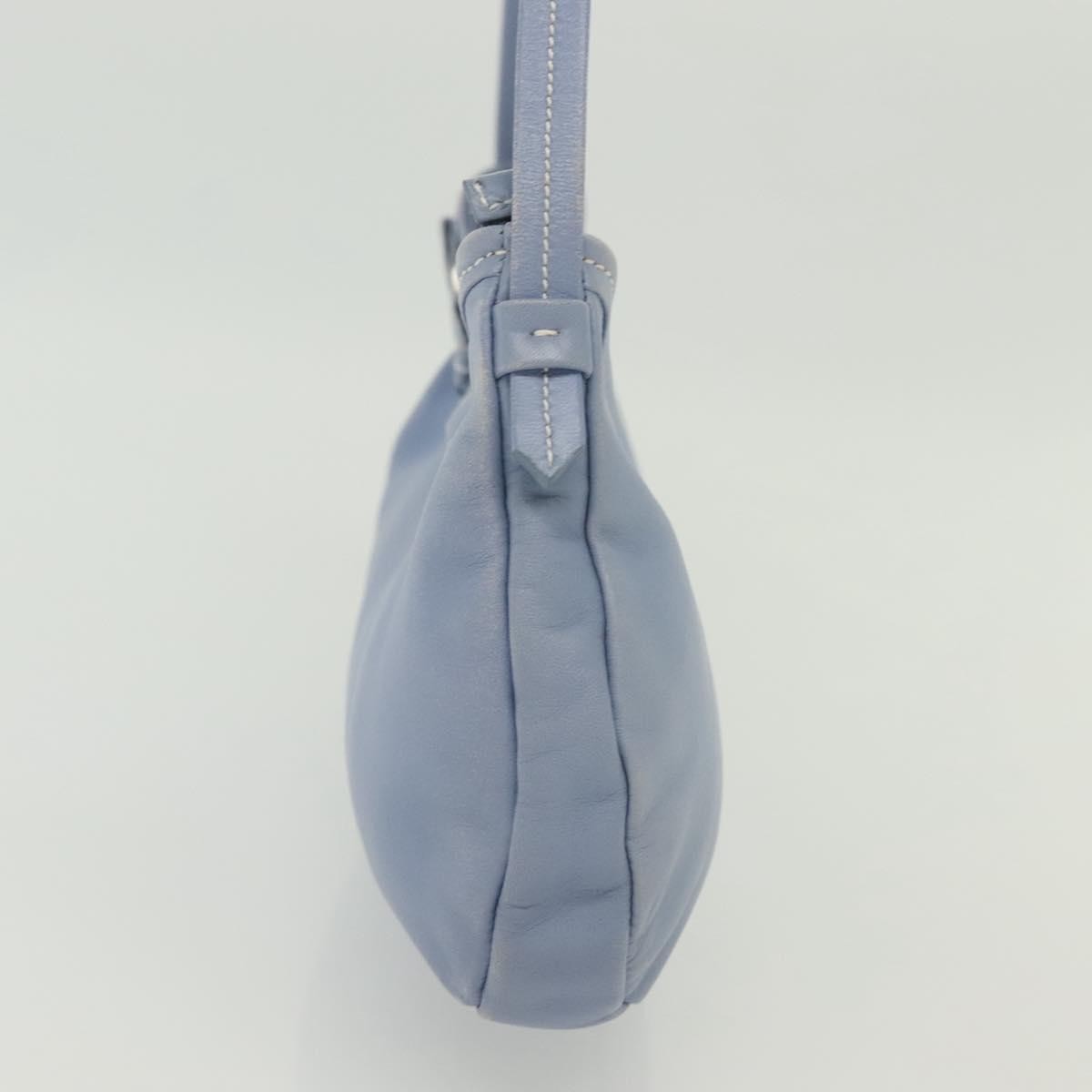Salvatore Ferragamo Vala Leather Blue Leather Shoulder Bag Bag (Pre-Owned)
