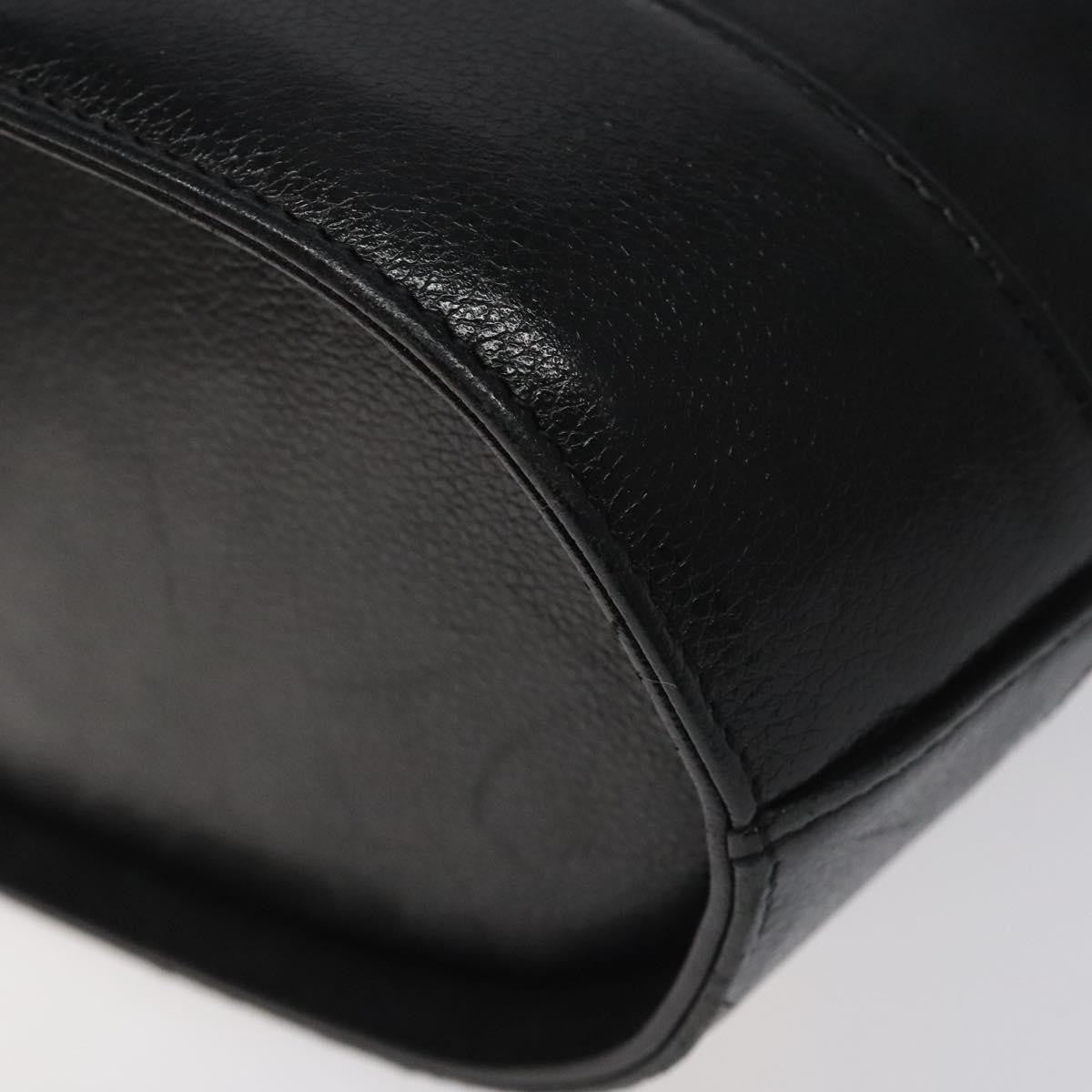 MCM Vintage Leather Black Leather Handbag (Pre-Owned)