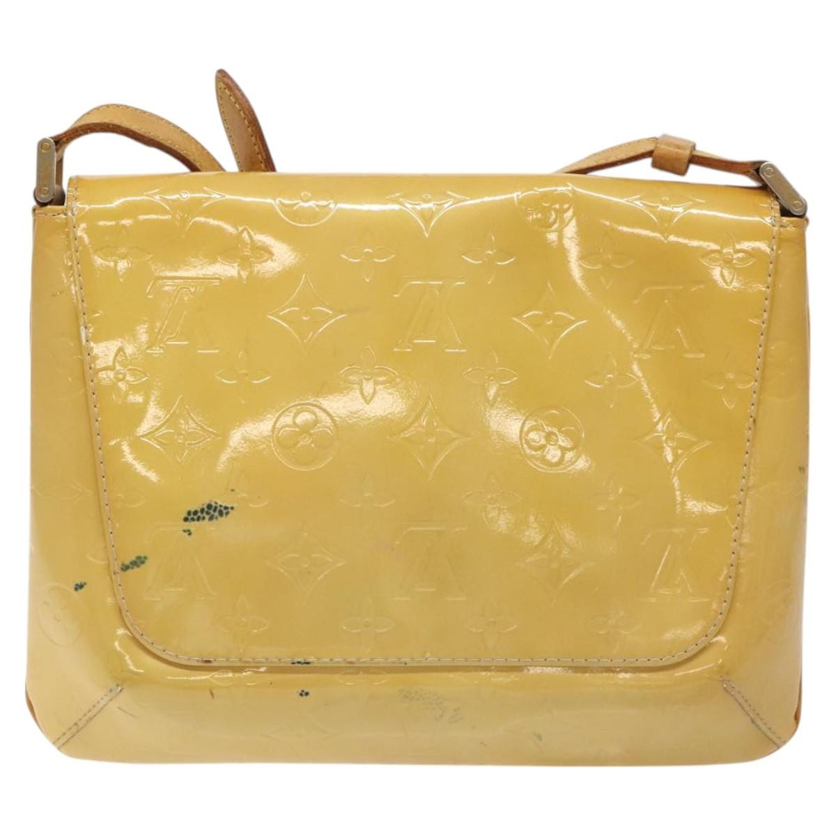 Louis Vuitton Thompson Street Monogram Vernis Beige Patent_Leather Shoulder Bag Bag (Pre-Owned)