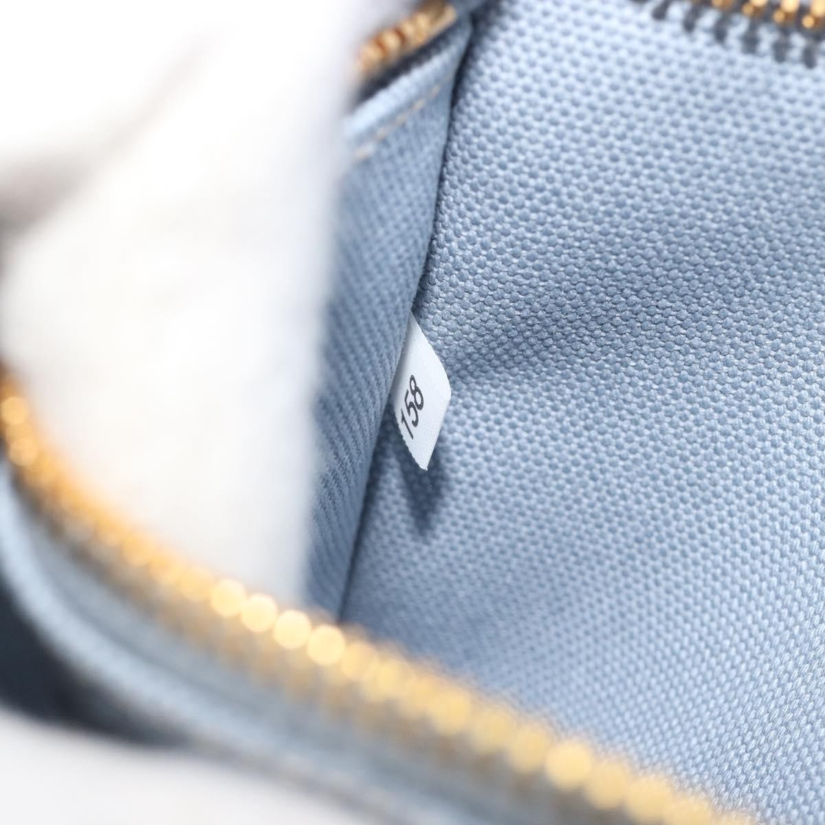 Prada Canapa Canvas Blue Canvas Tote Bag Bag (Pre-Owned)
