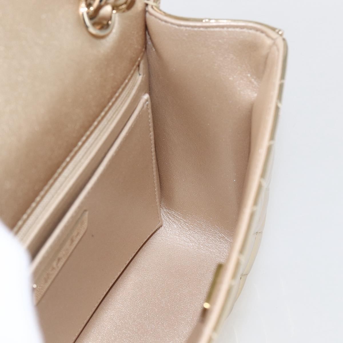 Chanel Hollywood Boulevard Backpack With Star Coin Purse Quilted Metallic Leather Gold Patent_Leather Backpack Bag (Pre-Owned)