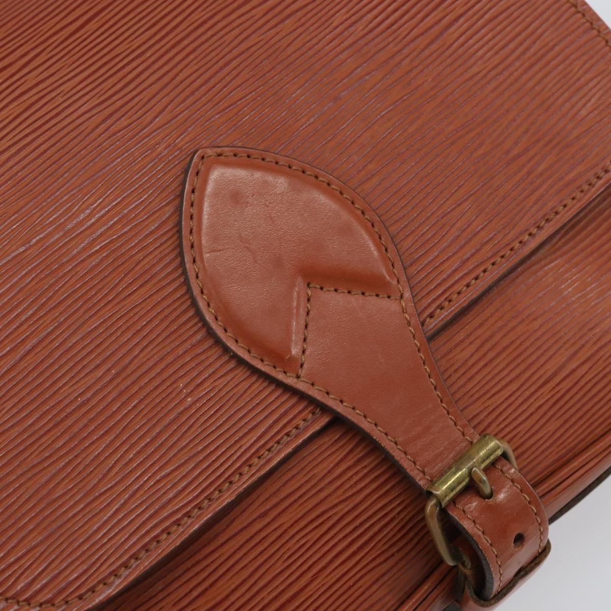 Louis Vuitton Cartouchiere Epi Leather Brown Leather Shoulder Bag Bag (Pre-Owned)