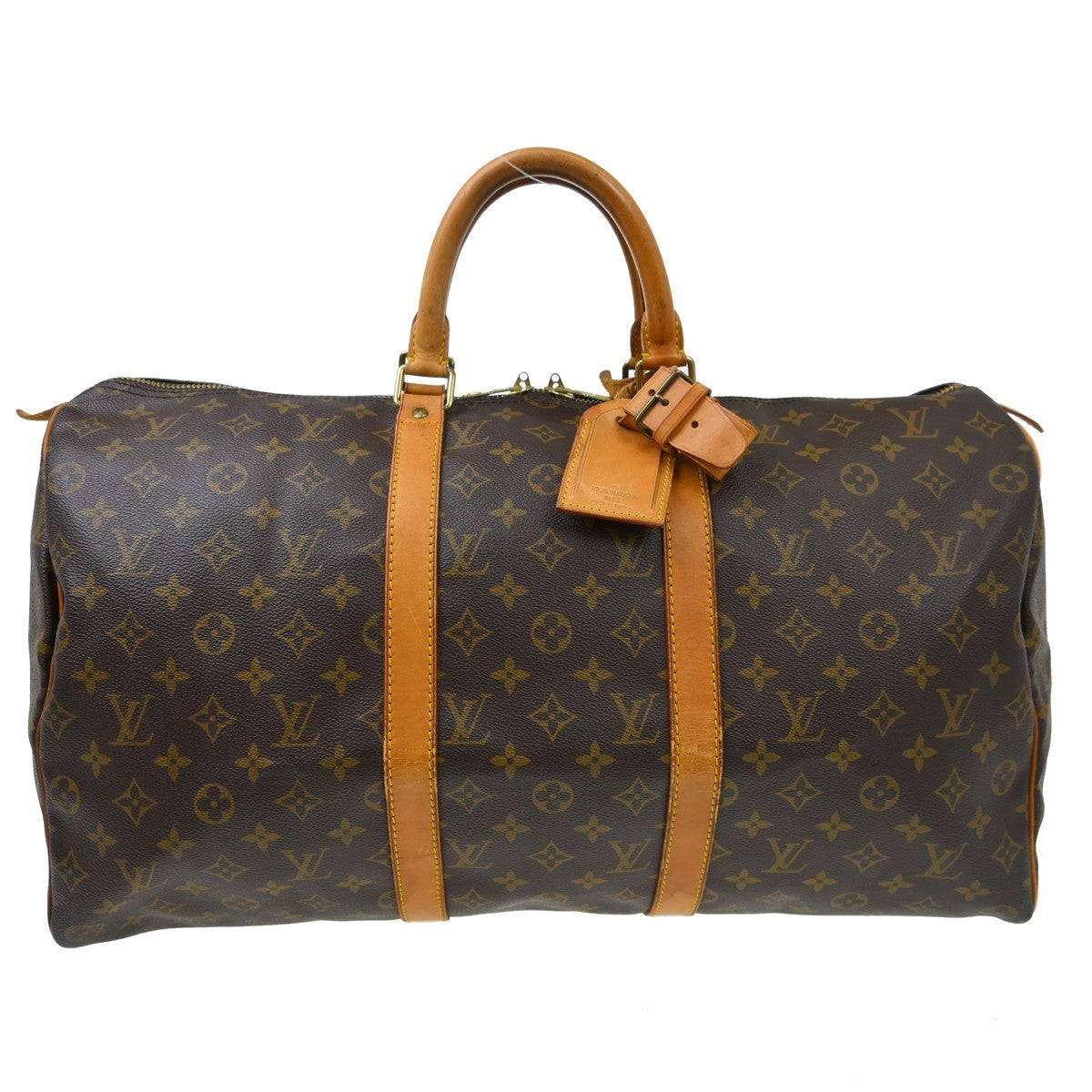 Louis Vuitton Keepall Monogram Canvas Brown Canvas Travel Bag Bag (Pre-Owned)