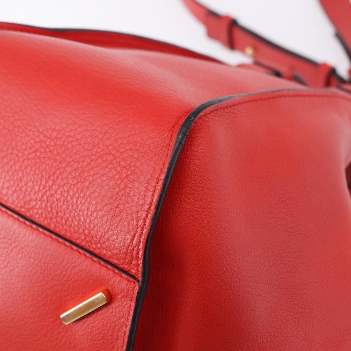 Loewe Hammock Leather Red Leather Handbag (Pre-Owned)