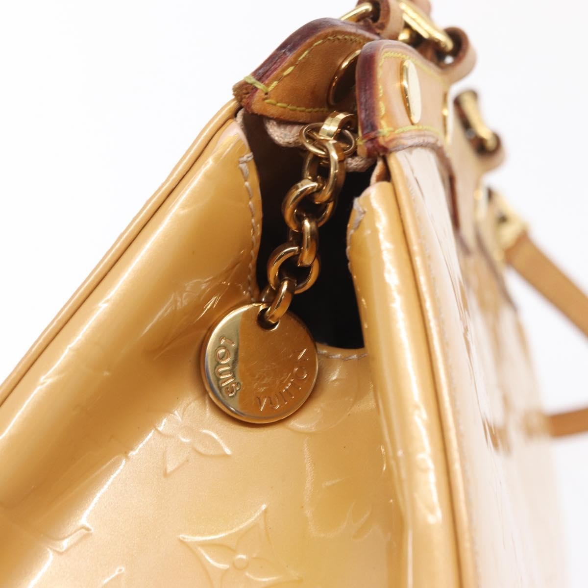 Louis Vuitton Blair Monogram Vernis Beige Patent_Leather Handbag (Pre-Owned)