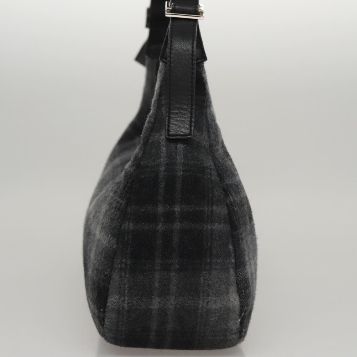 Salvatore Ferragamo Shoulder Wool Gray Wool Shoulder Bag Bag (Pre-Owned)
