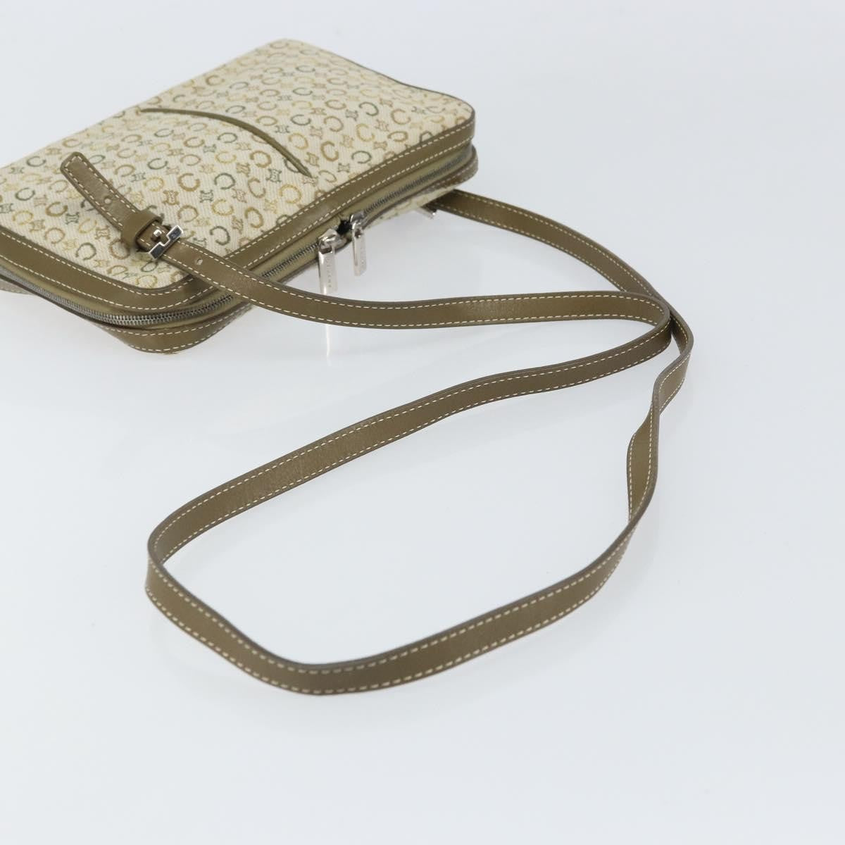 Celine C Macadam Shoulder Canvas Khaki Canvas Shoulder Bag Bag (Pre-Owned)
