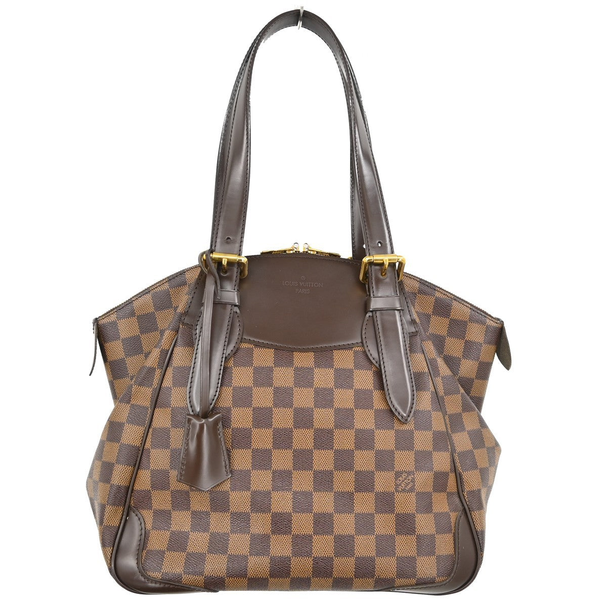 Louis Vuitton Verona Damier Ebene Brown Canvas Tote Bag Bag (Pre-Owned)