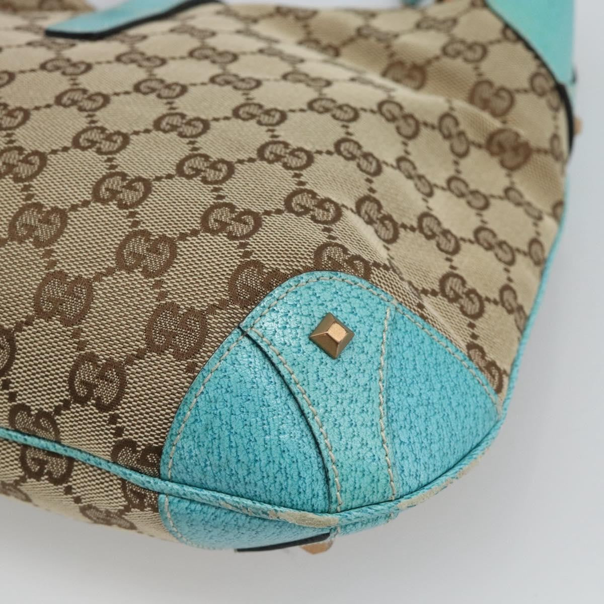 Gucci Jackie Canvas Brown Canvas Handbag (Pre-Owned)