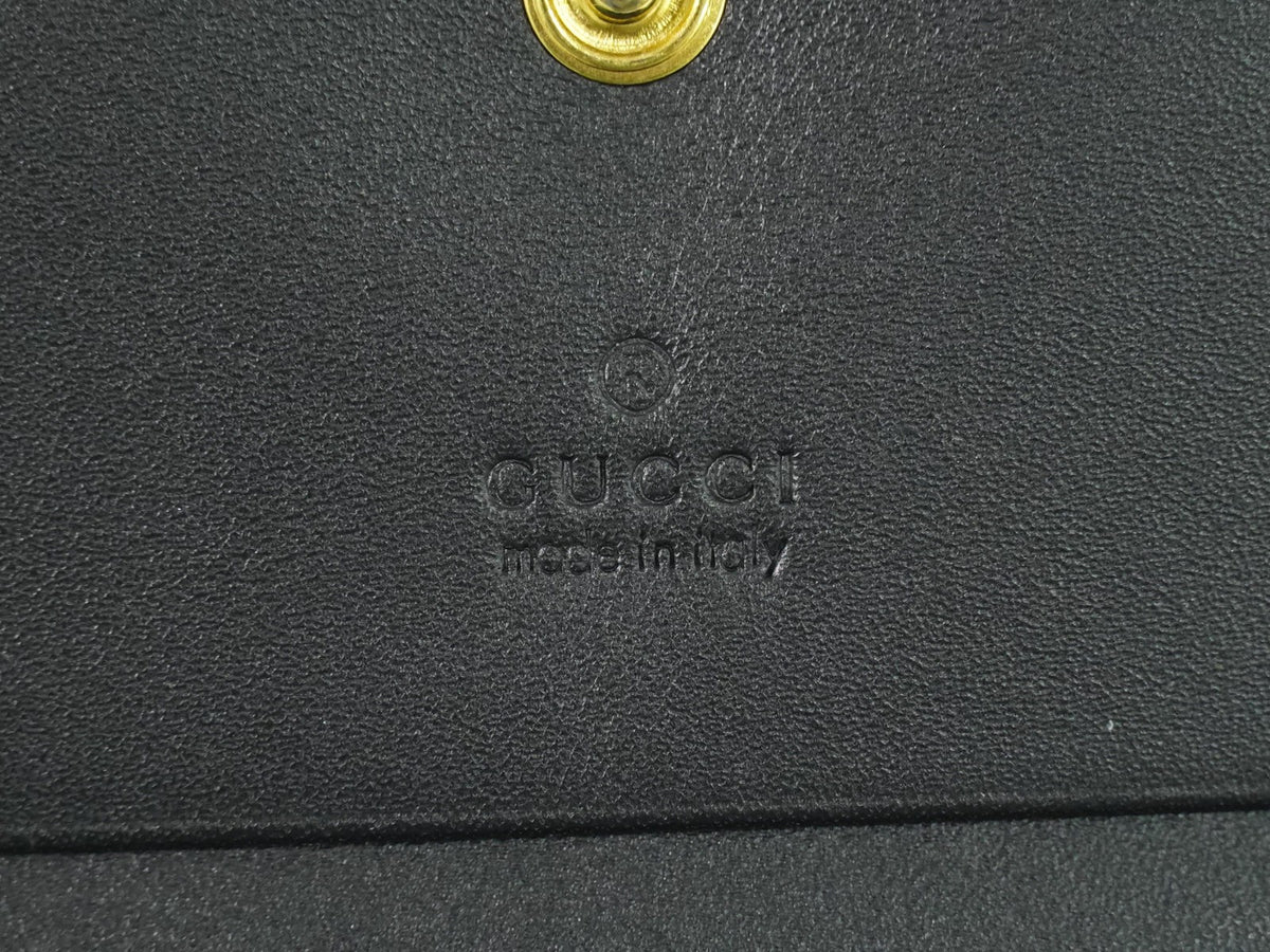 Gucci Gg Marmont Leather Black Leather Wallets Accessory (Pre-Owned)
