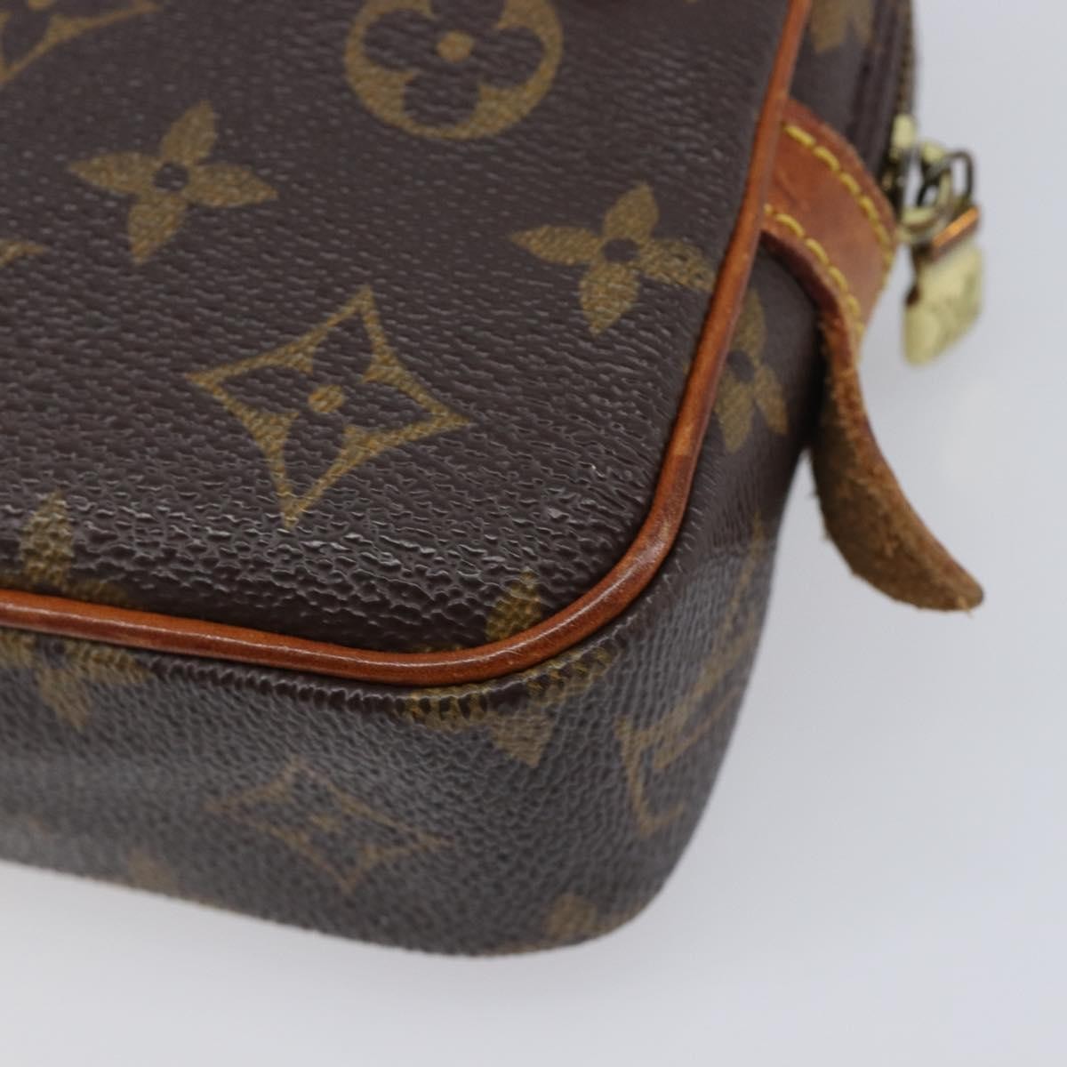 Louis Vuitton Pochette Marly Bandouliere Monogram Canvas Brown Canvas Handbag (Pre-Owned)
