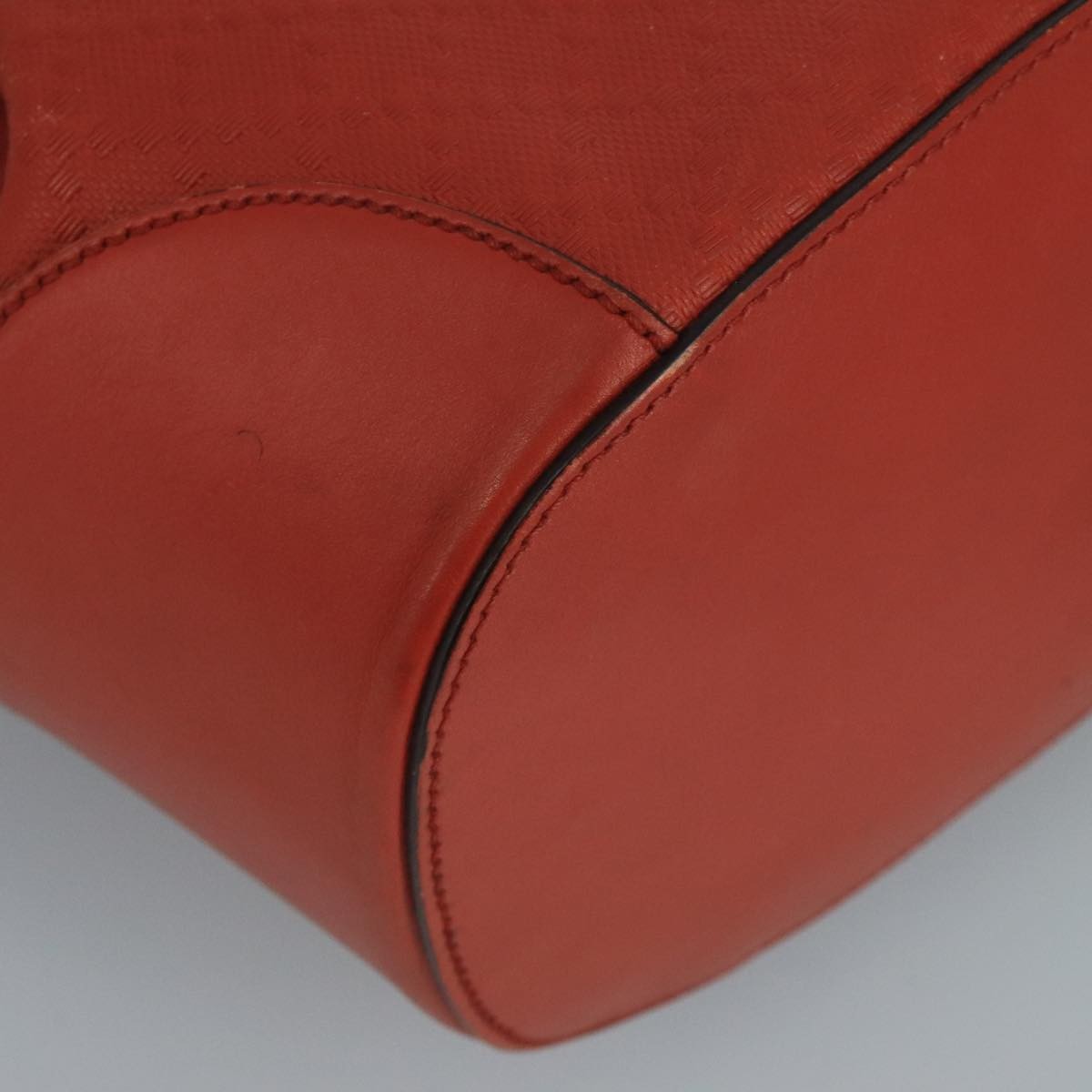 Gucci Bright Bucket Diamante Leather Orange Leather Bag (Pre-Owned)
