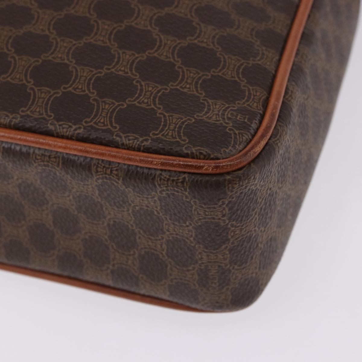 Celine Macadam Canvas And Leather Brown Canvas Briefcase Bag (Pre-Owned)