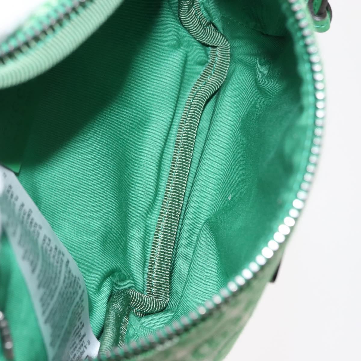 Gucci Waist Pouch Belt Gg Canvas And Leather Green Canvas Clutche & Pouche Bag (Pre-Owned)