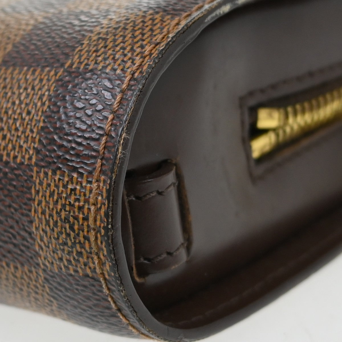 Louis Vuitton Pochette Saint Louis Damier Ebene Brown Canvas Clutche & Pouche Bag (Pre-Owned)