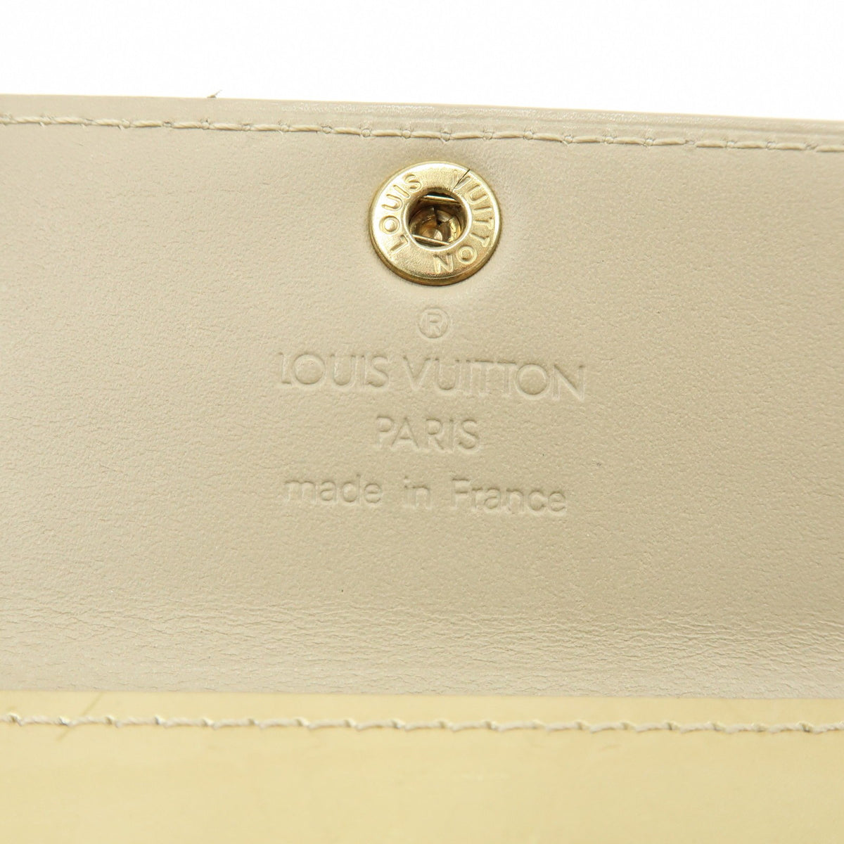 Louis Vuitton Ludlow Vernis Beige Patent_Leather Wallets Accessory (Pre-Owned)