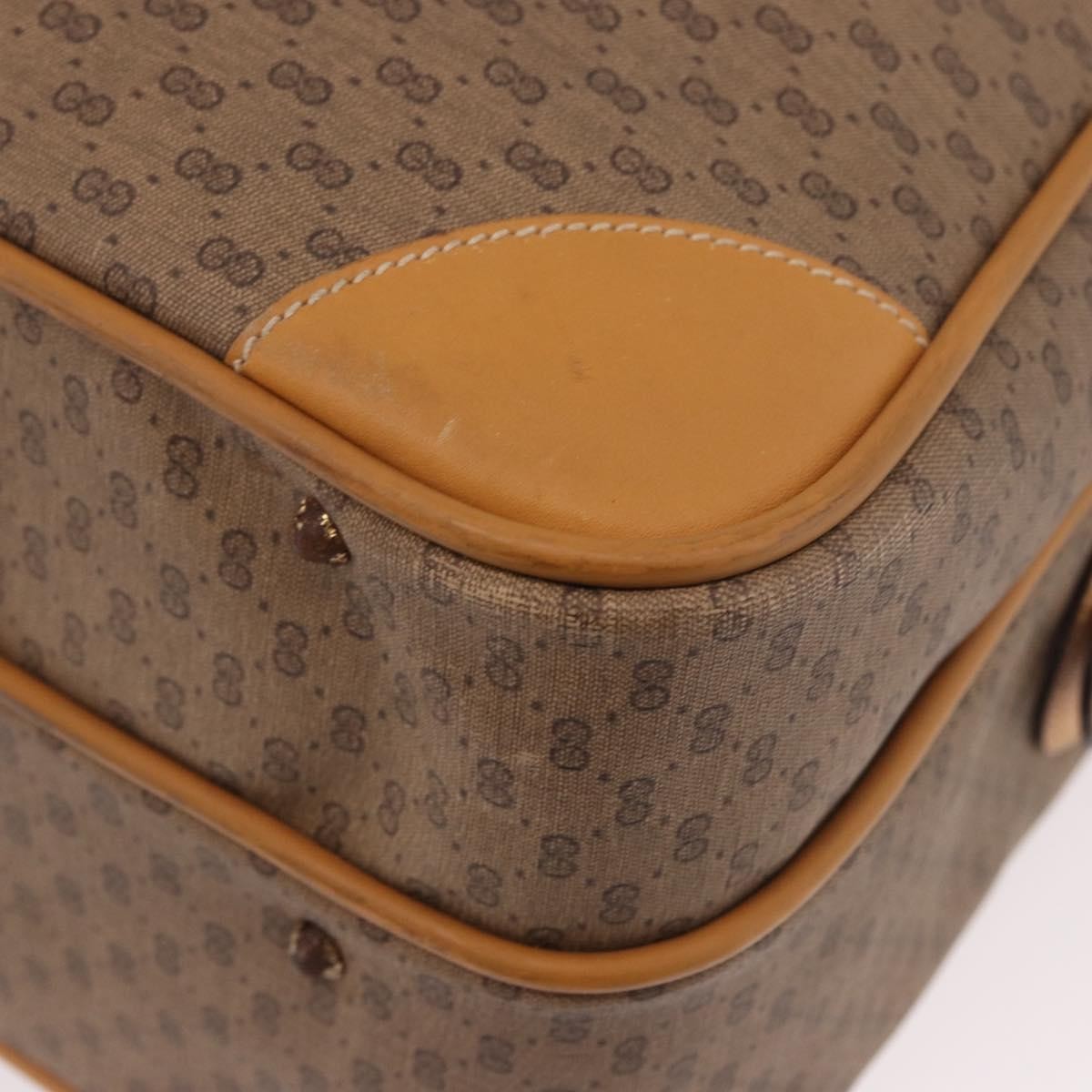 Gucci Micro Gg Canvas Canvas Beige Canvas Shoulder Bag Bag (Pre-Owned)
