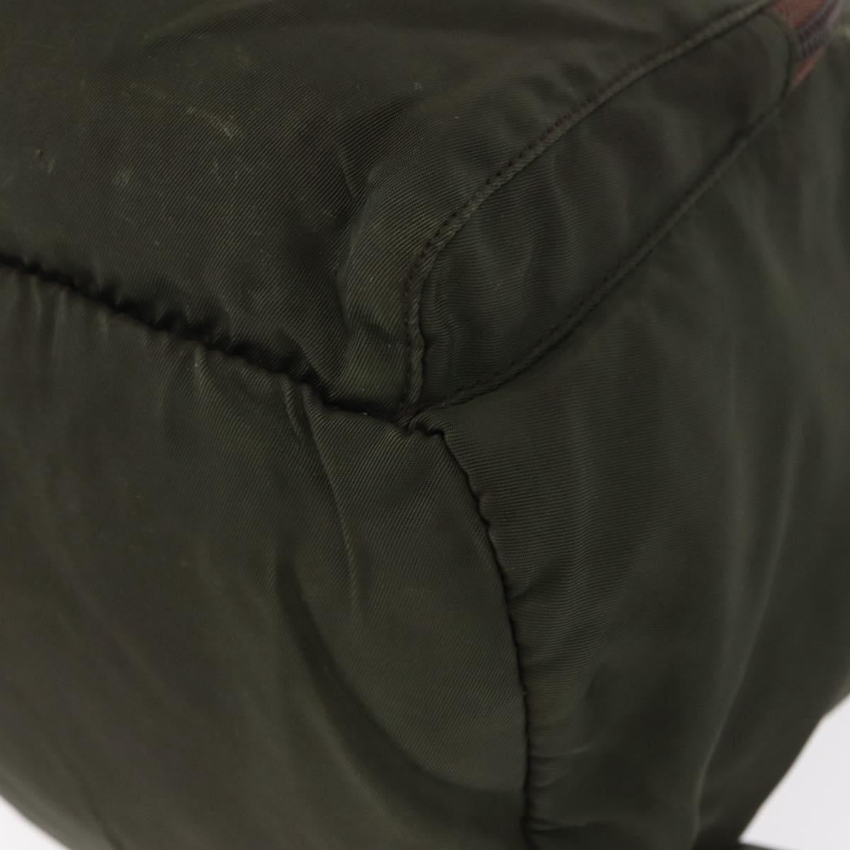 Prada Front Pocket Tessuto Khaki Nylon Backpack Bag (Pre-Owned)