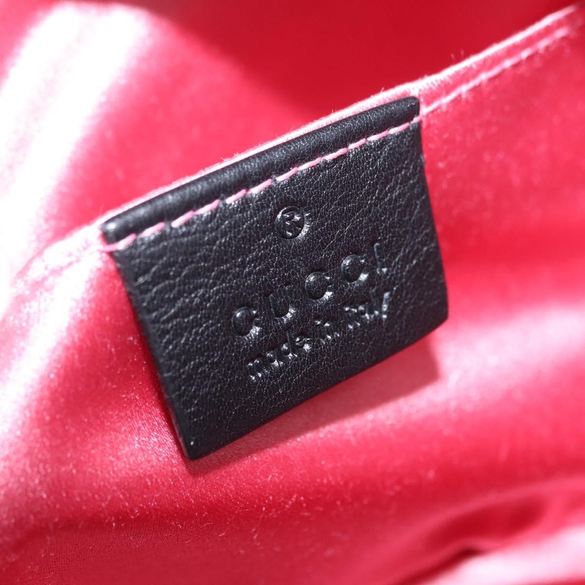 Gucci Gg Marmont Crystal Embellished Matelasse Velvet Black Velvet Shoulder Bag Bag (Pre-Owned)