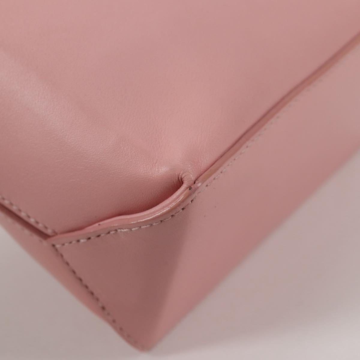 Chanel Essential Shopping Tote Leather Pink Leather Bag (Pre-Owned)