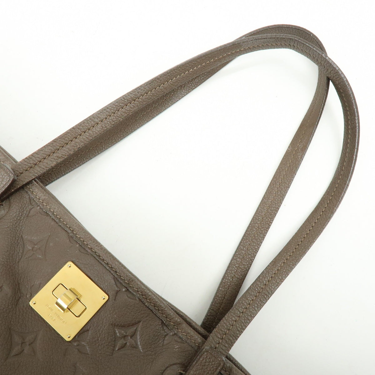 Louis Vuitton Citadine Monogram Empreinte Leather Brown Leather Handbag (Pre-Owned)