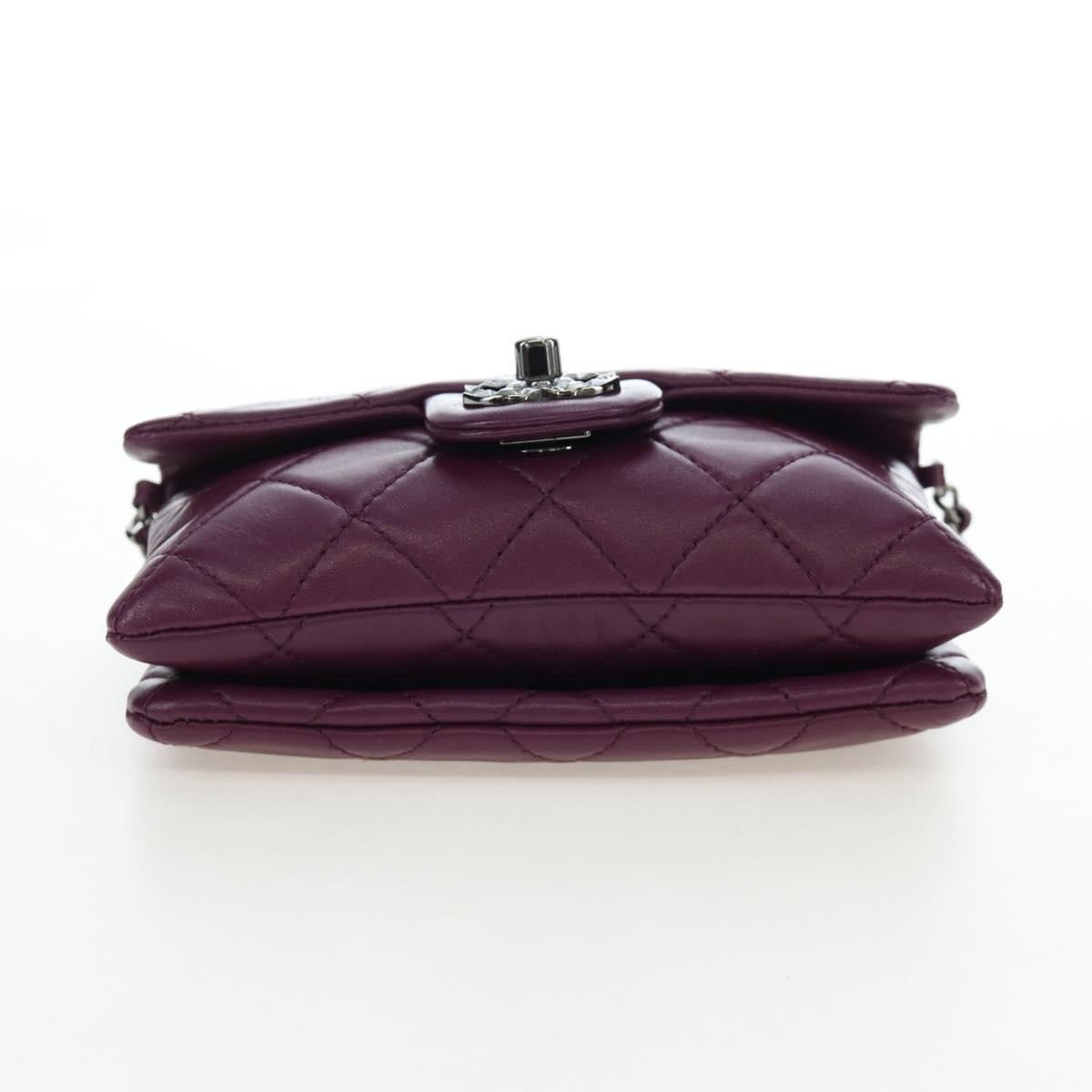 Chanel Mineral Nights Quilted Lambskin Purple Calfskin Crossbody Bag Bag (Pre-Owned)