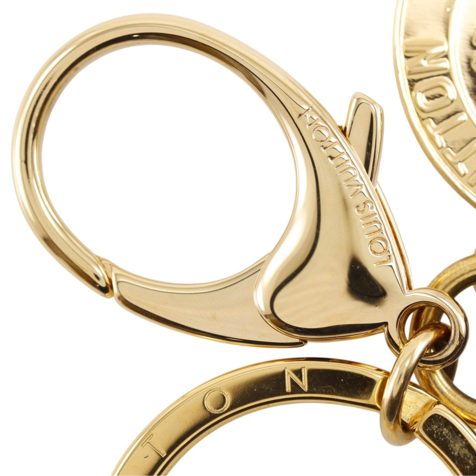 Louis Vuitton Trunks & Bags Charm And Key Holder Leather And Metal Gold Metal Charms And Keychains Accessory (Pre-Owned)