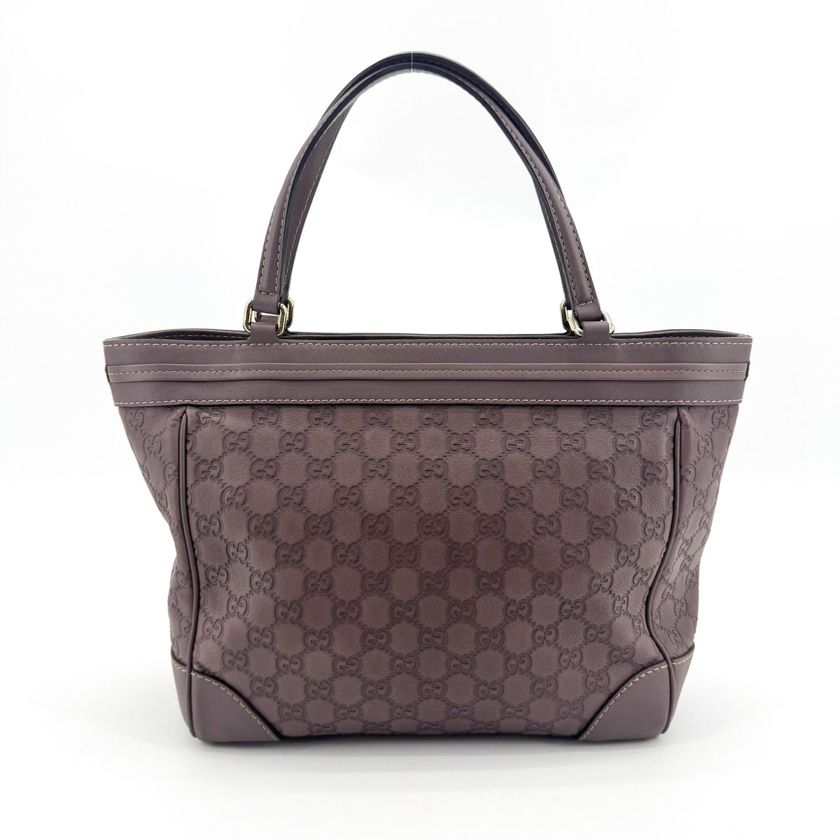 Gucci Mayfair Guccissima Leather Brown Leather Tote Bag Bag (Pre-Owned)