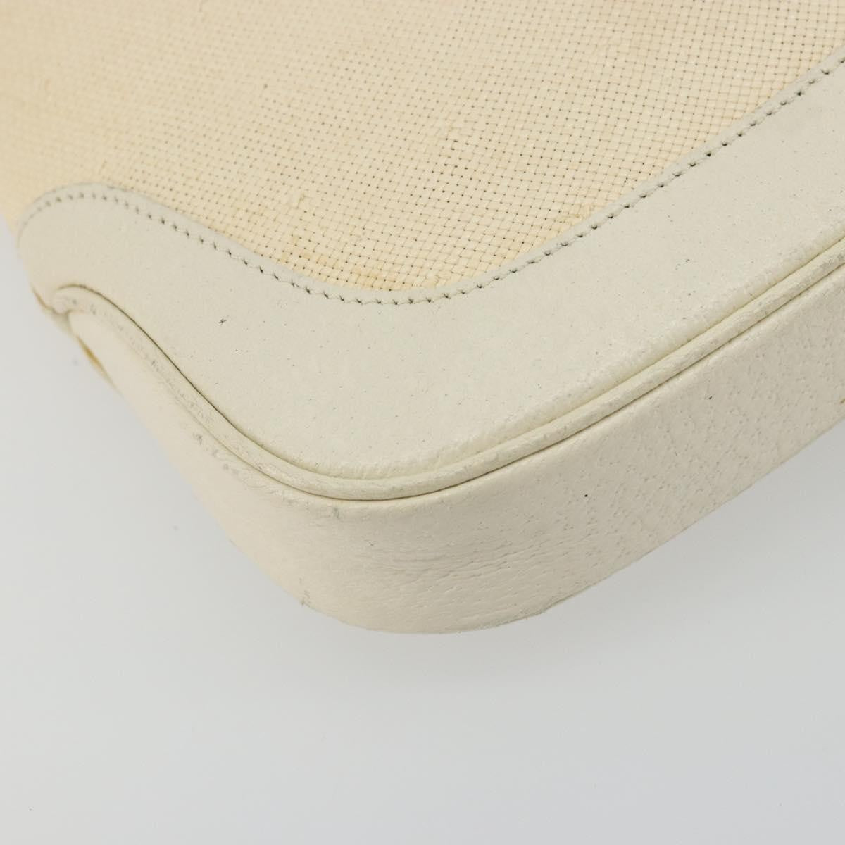 Gucci Vintage Jackie Shoulder Canvas And Leather Beige Canvas Handbag (Pre-Owned)