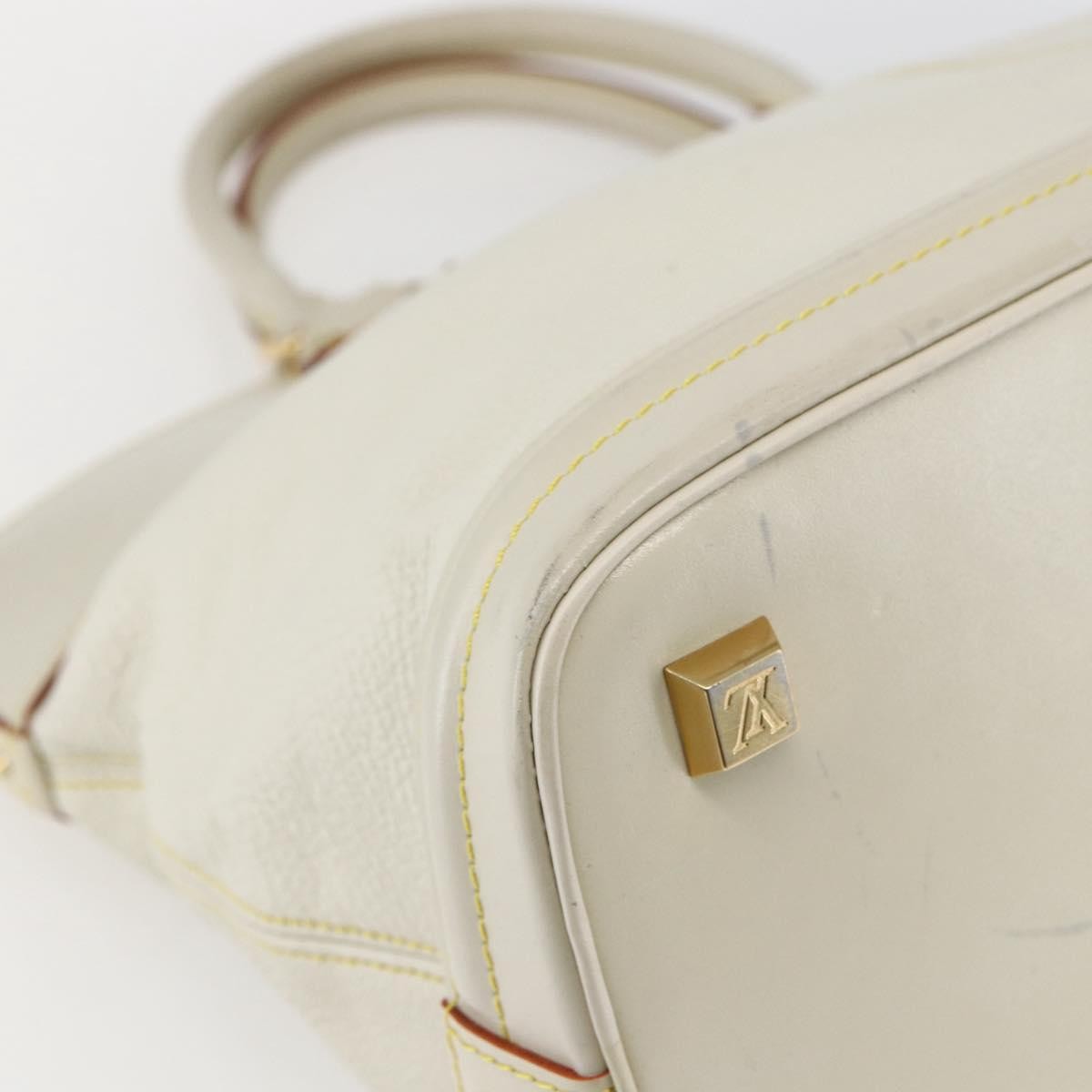 Louis Vuitton Suhali Lockit Leather White Leather Handbag (Pre-Owned)