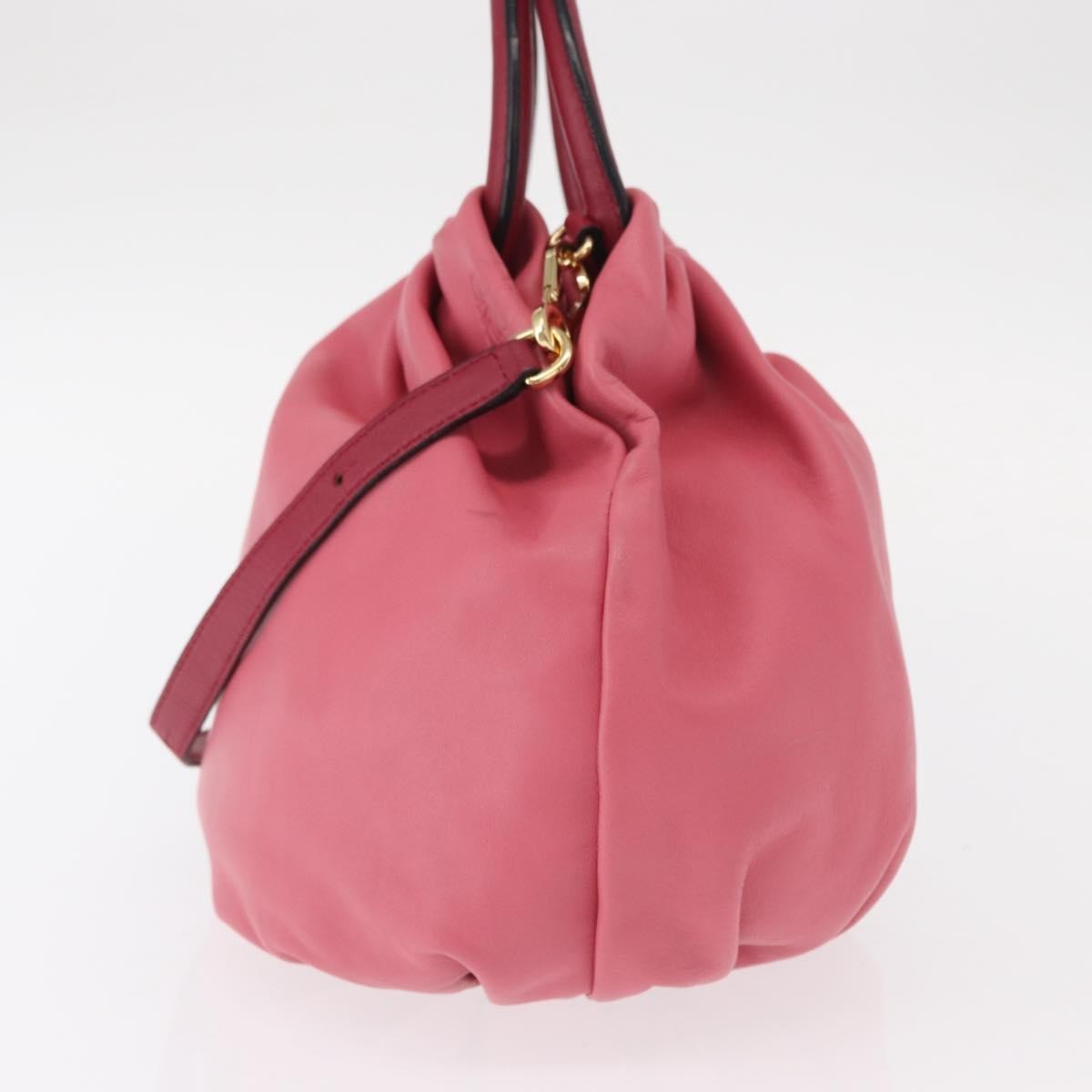 Loewe Bounce Lambskin Pink Leather Handbag (Pre-Owned)
