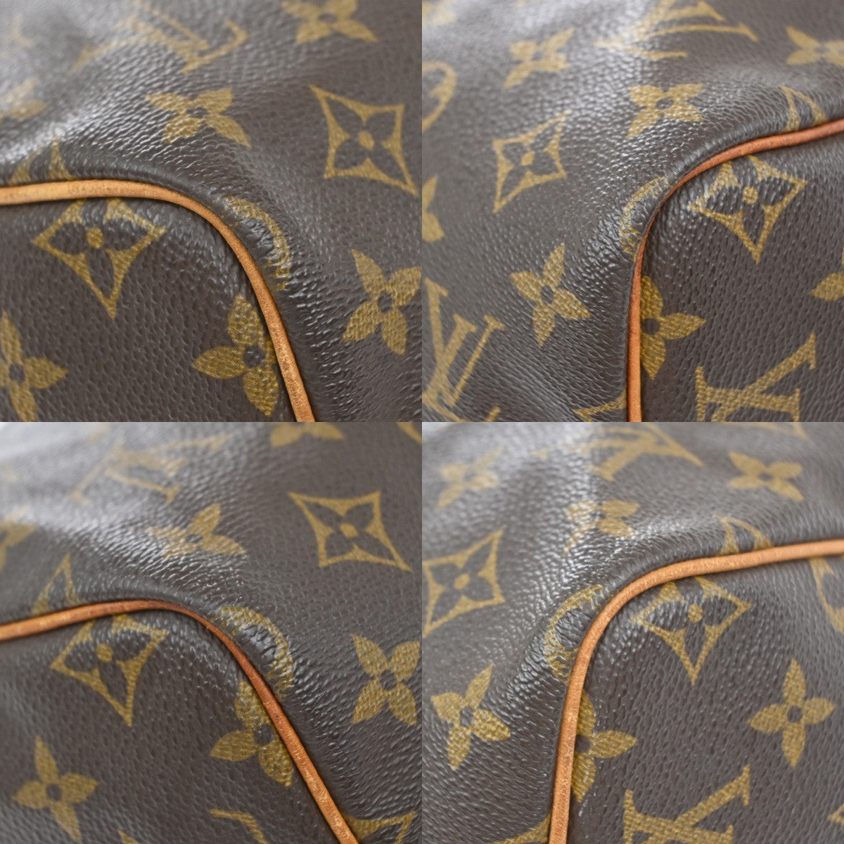 Louis Vuitton Speedy Monogram Canvas Brown Leather Handbag (Pre-Owned)