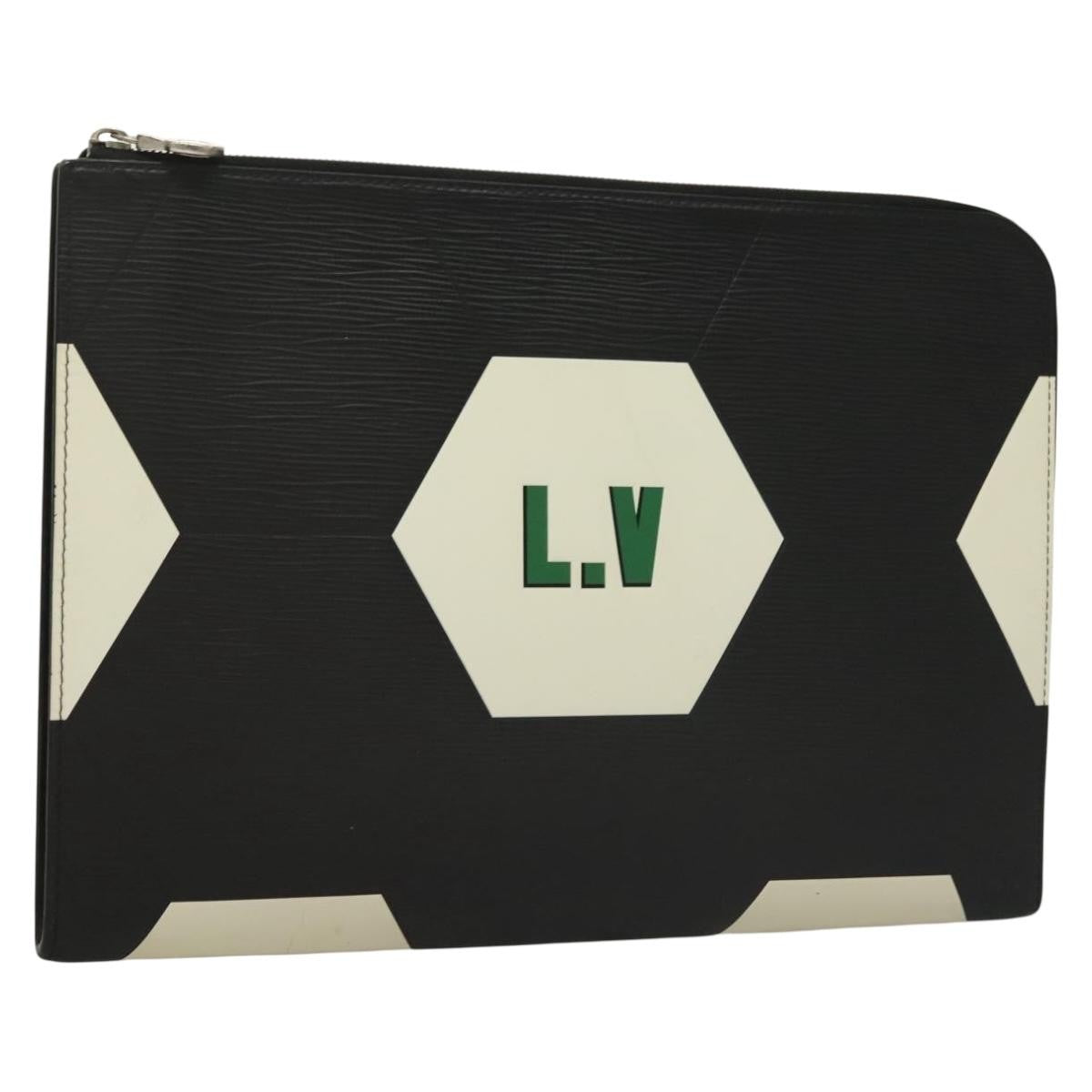 Louis Vuitton Pochette Jour Limited Edition Fifa World Cup Epi Leather Black Leather Clutche & Pouche Bag (Pre-Owned)