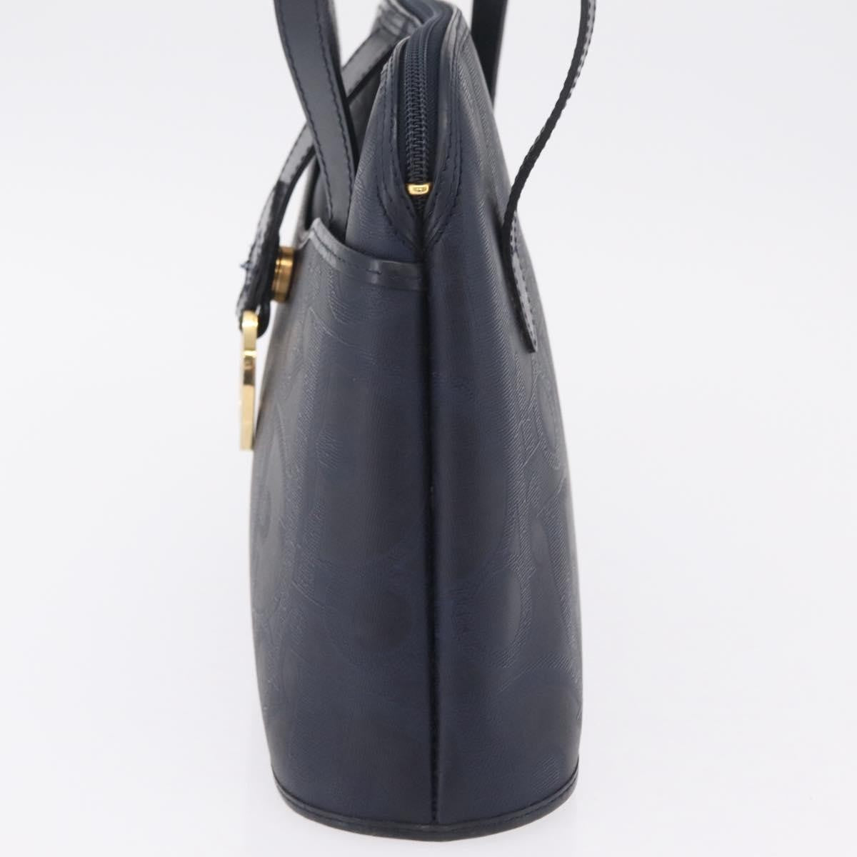 Christian Dior Trotter Canvas Navy Canvas Handbag (Pre-Owned)