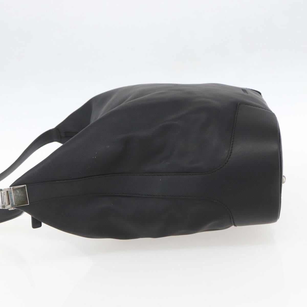 Loewe Vintage Leather Black Leather Shoulder Bag Bag (Pre-Owned)