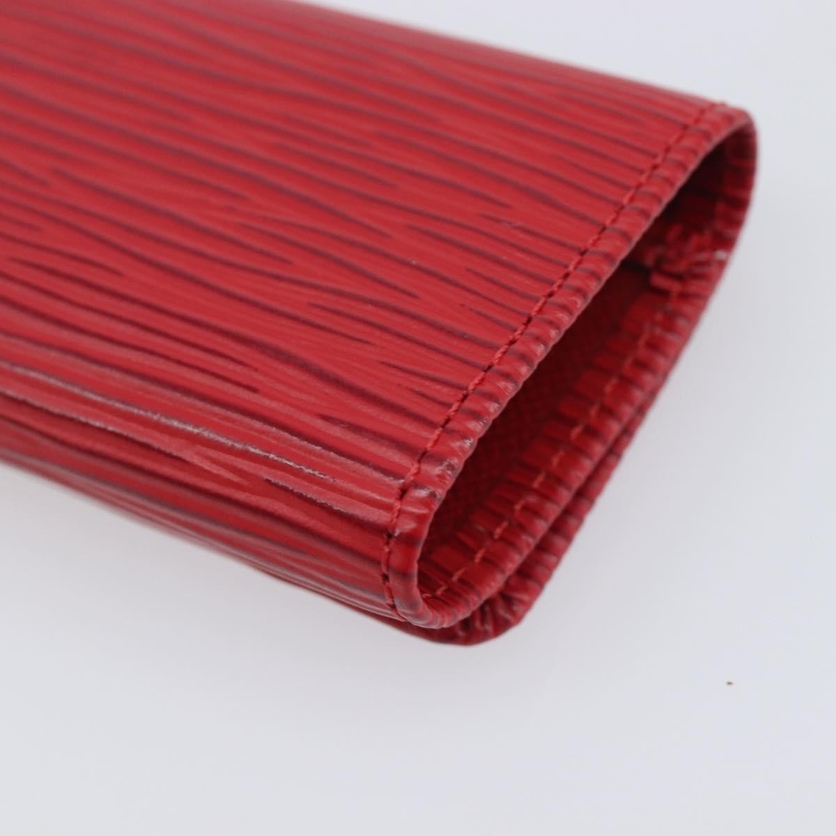 Louis Vuitton Multiclés 4 Cuir Verni Red Leather Wallets Accessory (Pre-Owned)